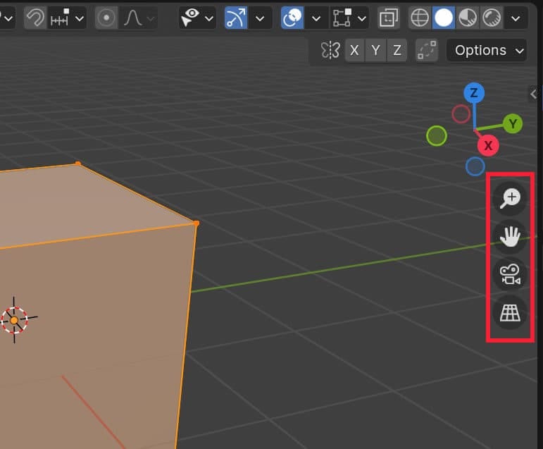 Blender 3D Viewport Ansichten