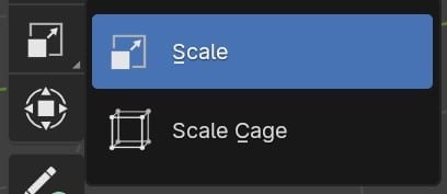Blender Werkzeuge Scale tool