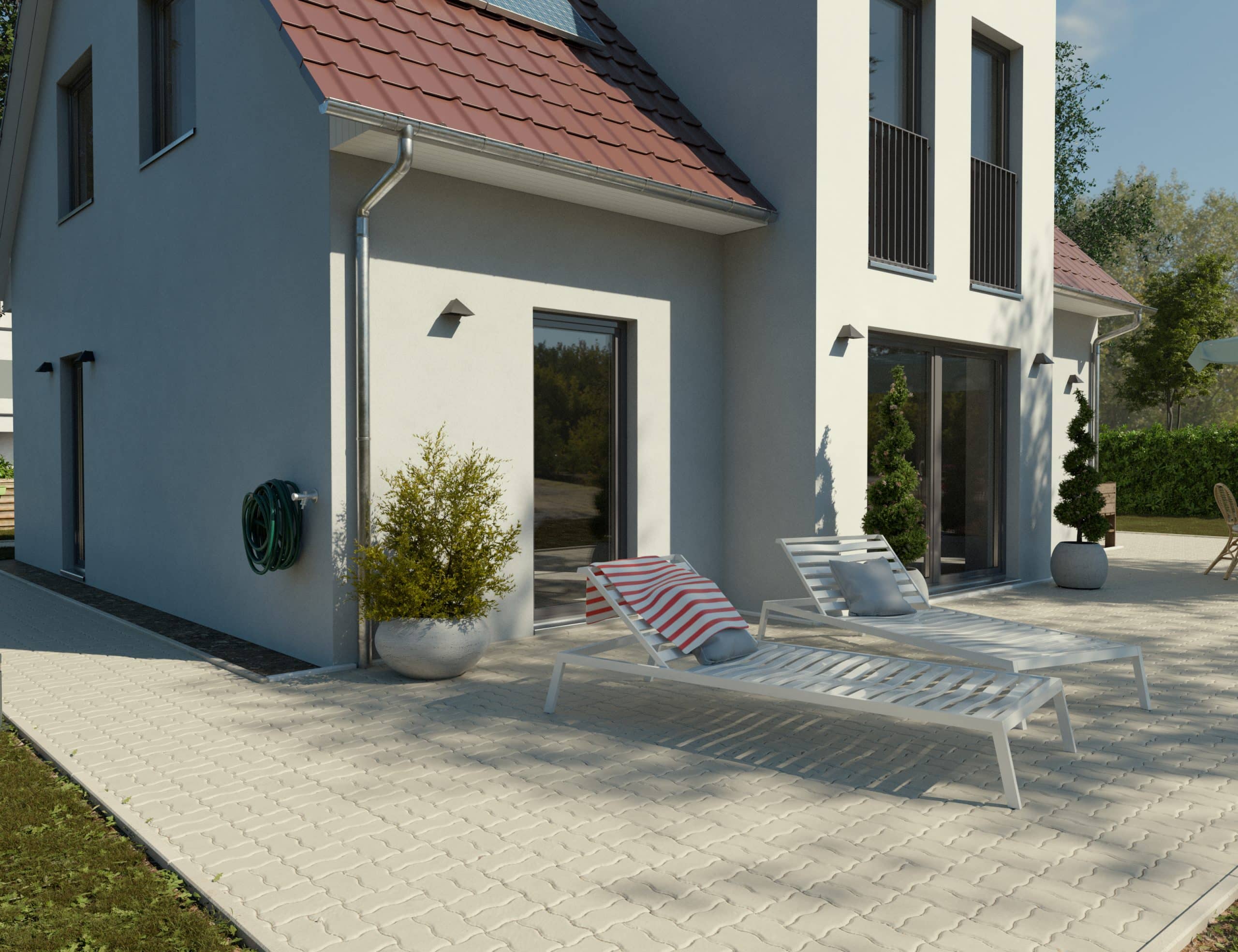 Architektur-Rendering Aussenansicht